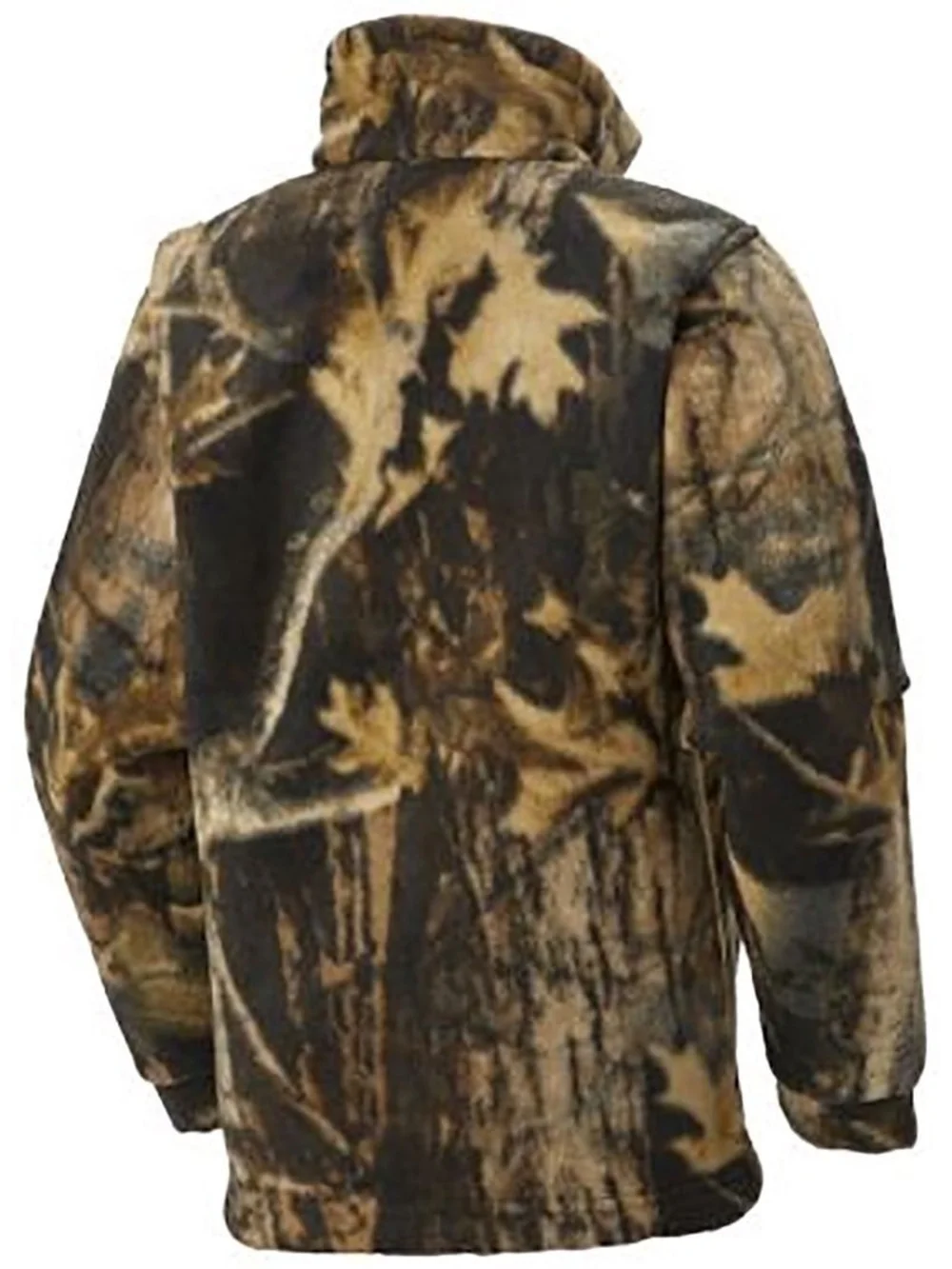 Columbia Brown & Tan Camo Fleece Jacket Youth XL Zing III Fleece